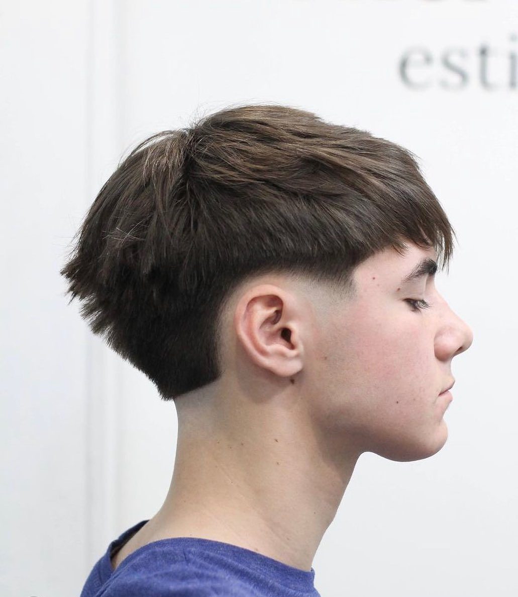 Shaggy Tapered Cut with Above-the-Ear Undercut