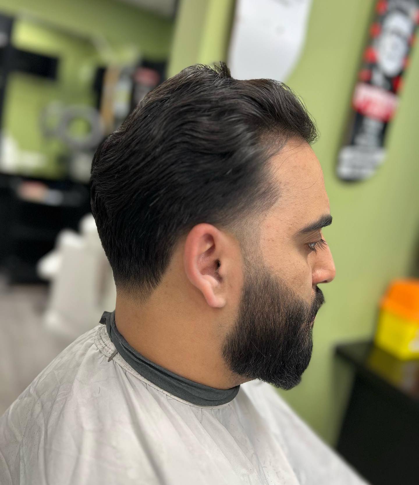 Men’s Medium Tapered Hairstyle for a Receding Hairline